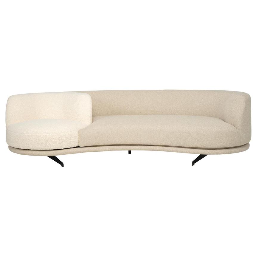 Rhea Cream Swivel Sofa  alternate image, 2 of 12 images.