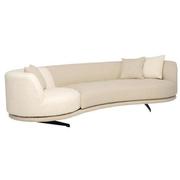 Rhea Cream Swivel Sofa  alternate image, 4 of 13 images.