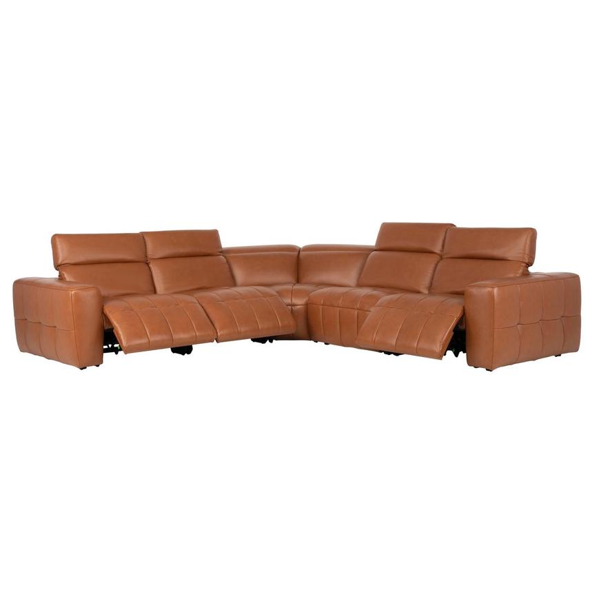 Chai Leather Power Reclining Sectional with 5PCS/3PWR  alternate image, 3 of 9 images.