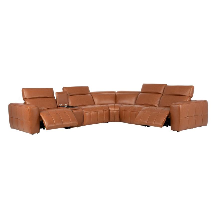 Chai Leather Power Reclining Sectional with 6PCS/2PWR  alternate image, 2 of 11 images.