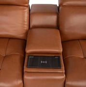 Chai Leather Power Reclining Sectional with 6PCS/2PWR  alternate image, 6 of 11 images.