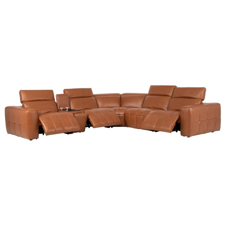 Chai Leather Power Reclining Sectional with 6PCS/3PWR  alternate image, 2 of 11 images.