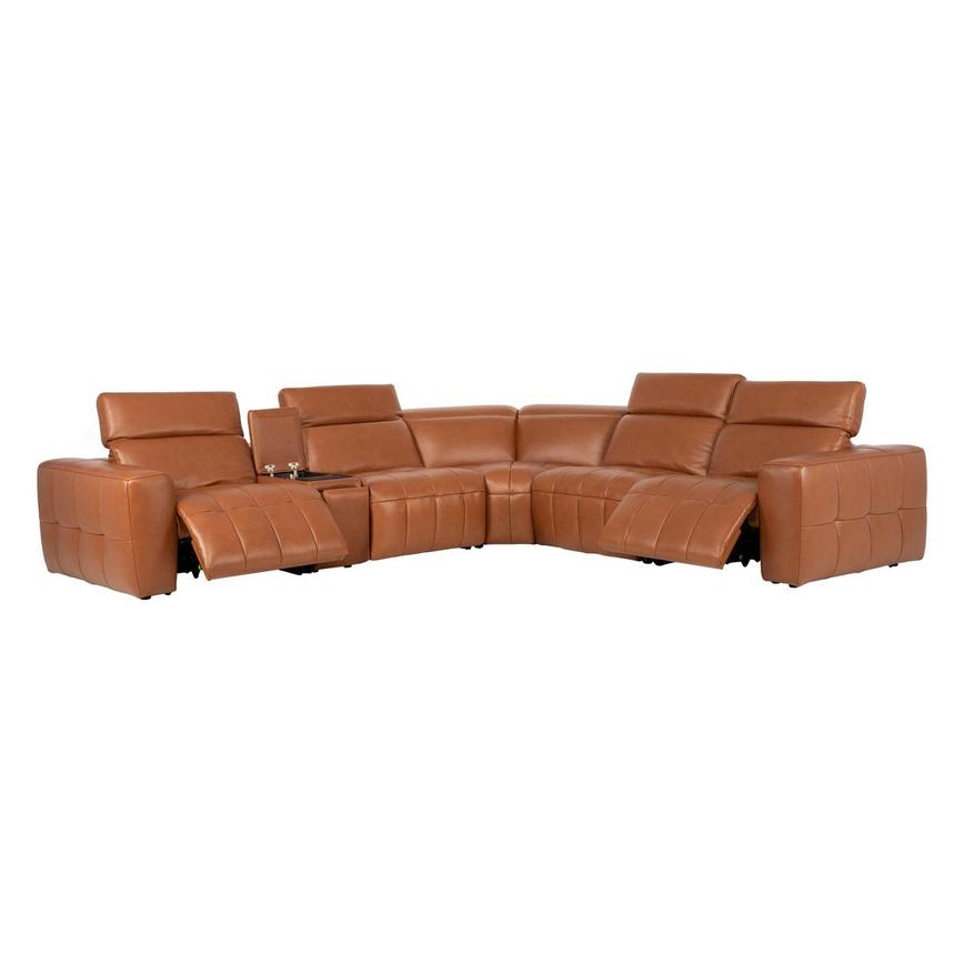 Chai Leather Power Reclining Sectional with 6PCS/2PWR  alternate image, 3 of 12 images.