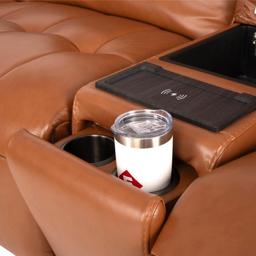 Chai Leather Power Reclining Sectional with 7PCS/3PWR  alternate image, 8 of 12 images.