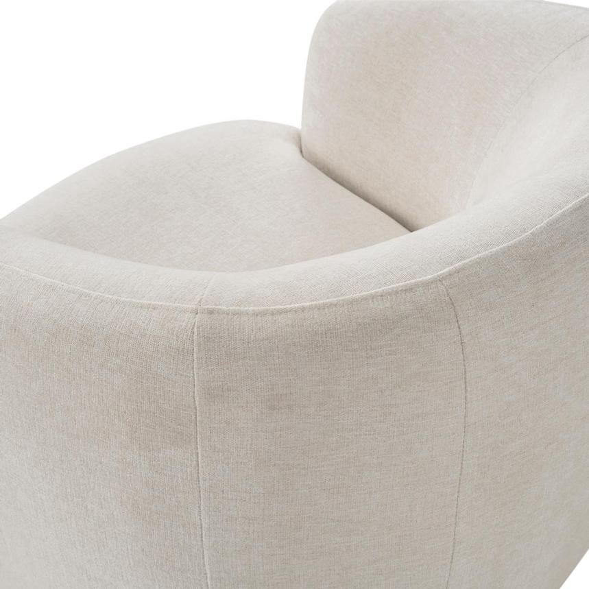 Leyla II Cream Accent Chair alternate image, 6 of 8 images.
