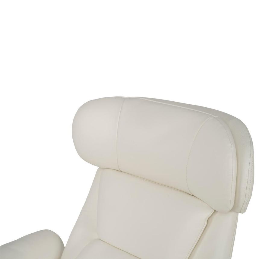 Fabrizio White Leather Accent Chair alternate image, 8 of 13 images.