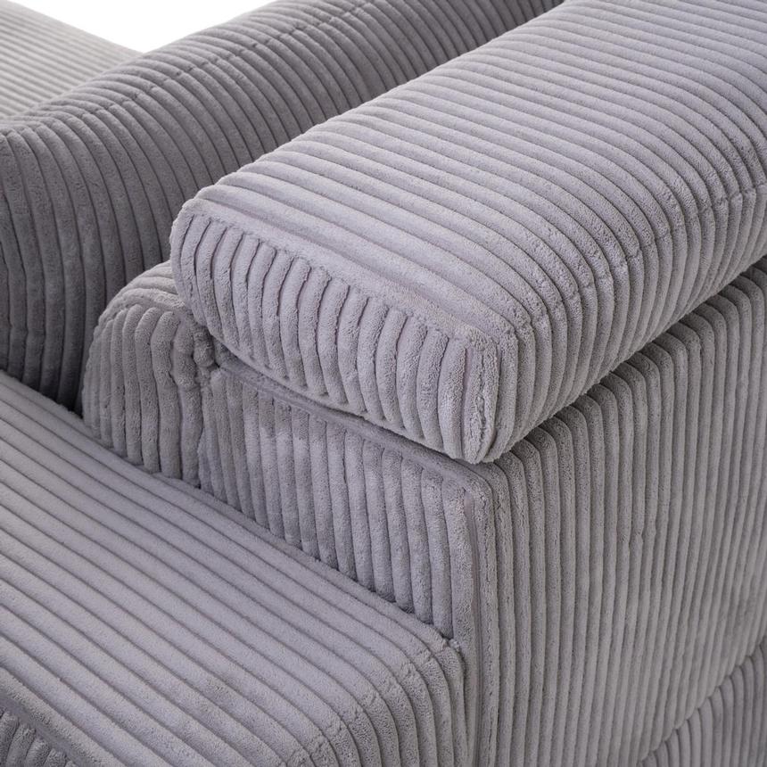 Flow Gray Sliding Sofa w/Right Chaise  alternate image, 6 of 11 images.