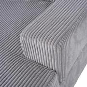 Flow Gray Sliding Sofa w/Right Chaise  alternate image, 9 of 11 images.