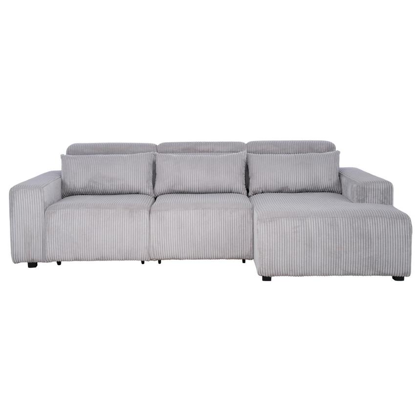 Flow Gray Sliding Sofa w/Right Chaise  main image, 1 of 11 images.