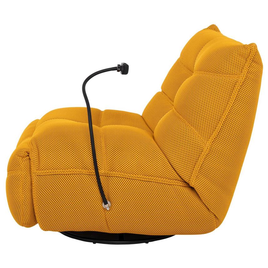 Wyatt Yellow Swivel Glider Recliner  alternate image, 5 of 12 images.