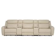 Miata Home Theater Leather Seating with 5PCS/2PWR  main image, 1 of 11 images.