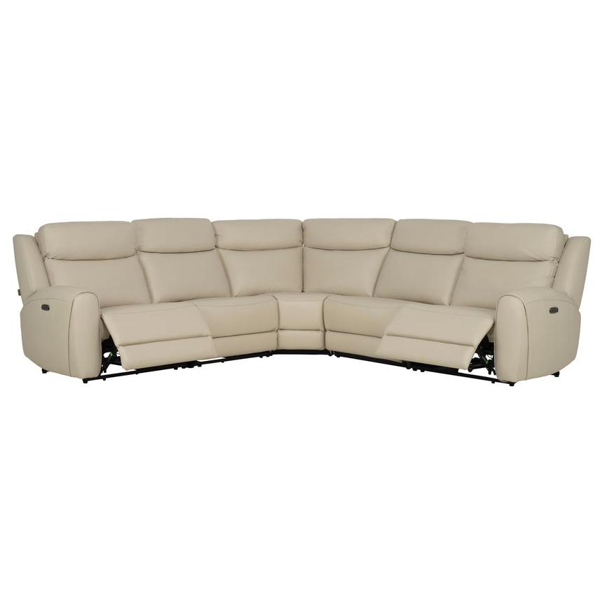 Miata Leather Power Reclining Sectional with 5PCS/2PWR  alternate image, 2 of 10 images.