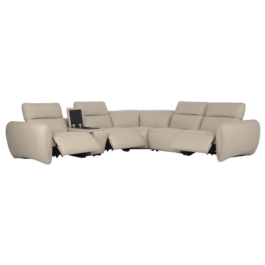 Baloo Leather Power Reclining Sectional with 6PCS/3PWR  alternate image, 2 of 11 images.