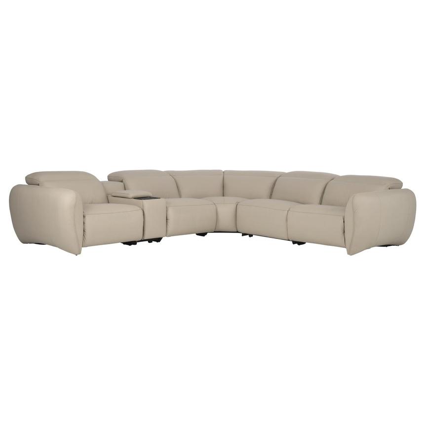 Baloo Leather Power Reclining Sectional with 6PCS/3PWR  main image, 1 of 12 images.