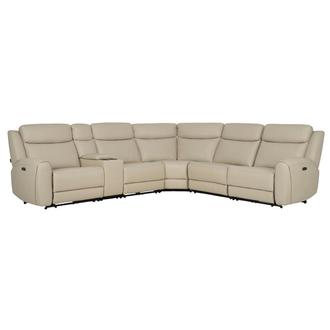 Miata Leather Power Reclining Sectional with 6PCS/3PWR