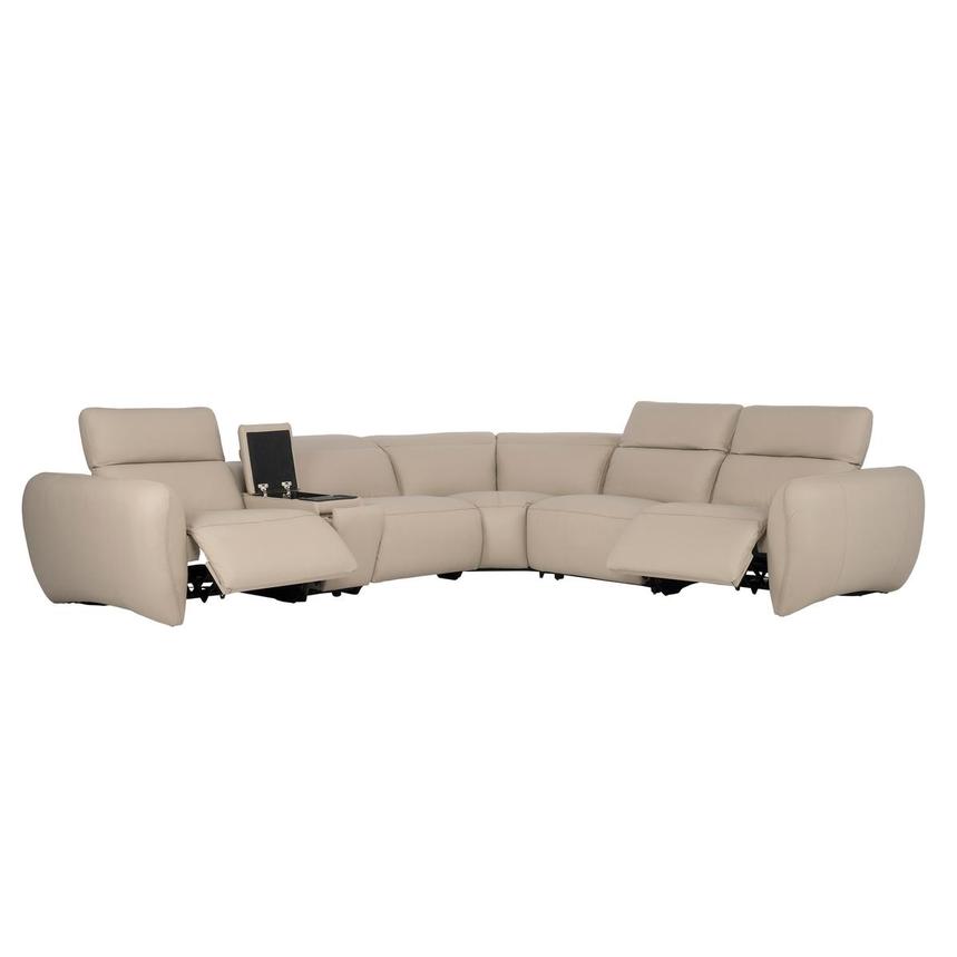 Baloo Leather Power Reclining Sectional with 6PCS/2PWR alternate image, 3 of 12 images.