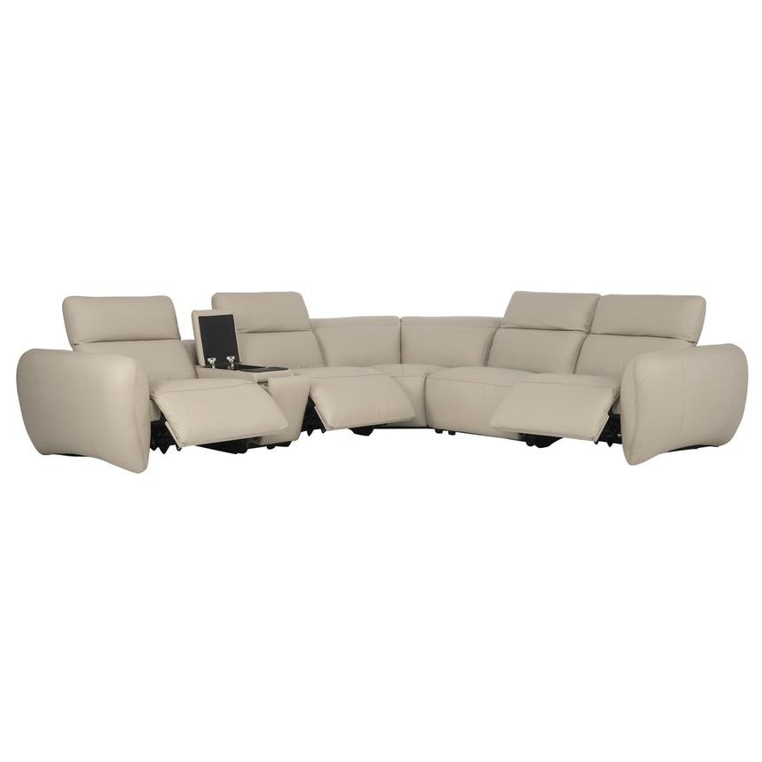 Baloo Leather Power Reclining Sectional with 6PCS/3PWR alternate image, 3 of 12 images.