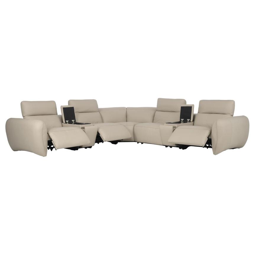 Baloo Leather Power Reclining Sectional with 7PCS/3PWR  alternate image, 2 of 11 images.