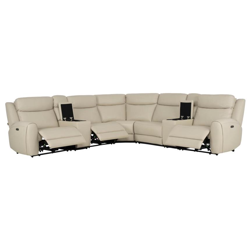 Miata Leather Power Reclining Sectional with 7PCS/3PWR  alternate image, 2 of 12 images.