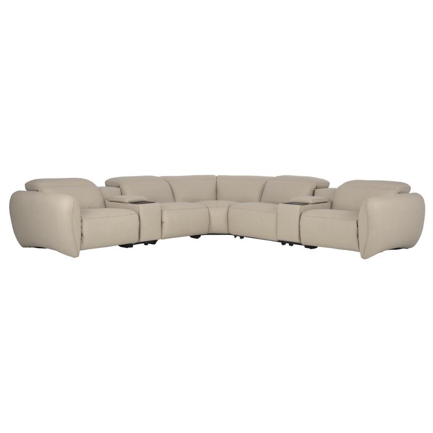 Baloo Leather Power Reclining Sectional with 7PCS/3PWR main image, 1 of 12 images.