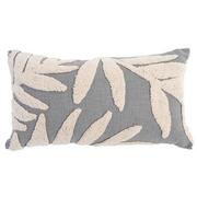 Palm Leaves Gray Accent Pillow  main image, 1 of 3 images.