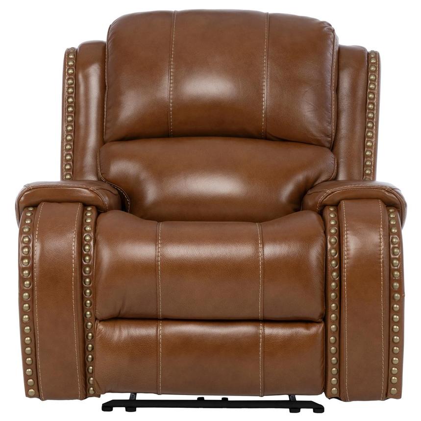 Durham Tan Leather Power Recliner main image, 1 of 11 images.