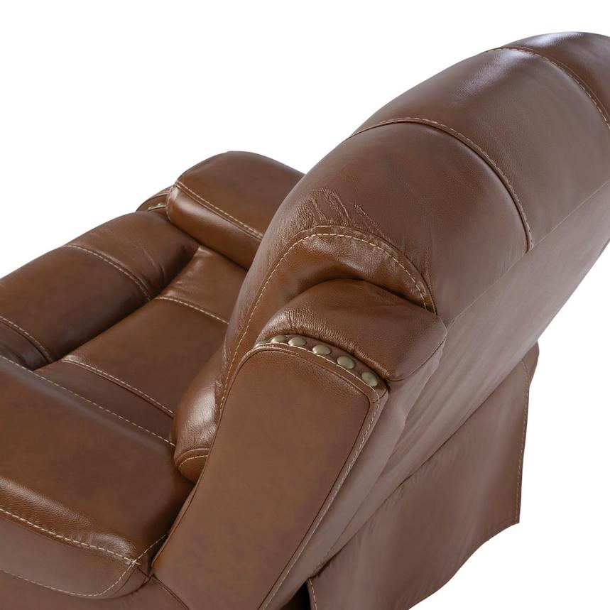 Durham Tan Leather Power Recliner alternate image, 6 of 11 images.