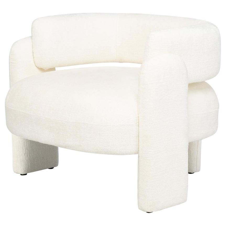 Melbourne White Accent Chair main image, 1 of 8 images.