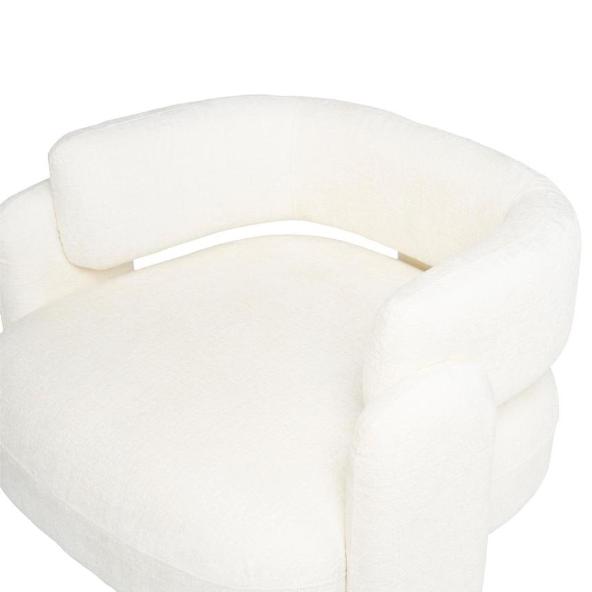 Melbourne White Accent Chair alternate image, 6 of 8 images.
