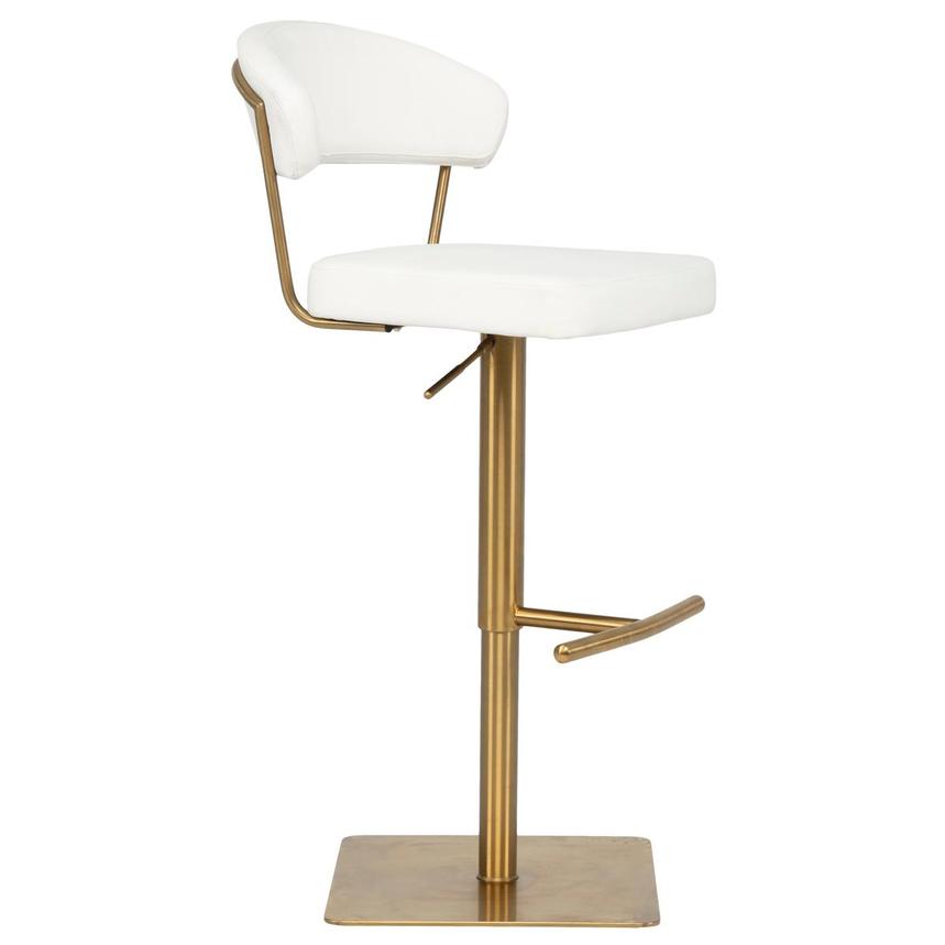 Bold White/Gold Adjustable Stool alternate image, 4 of 9 images.