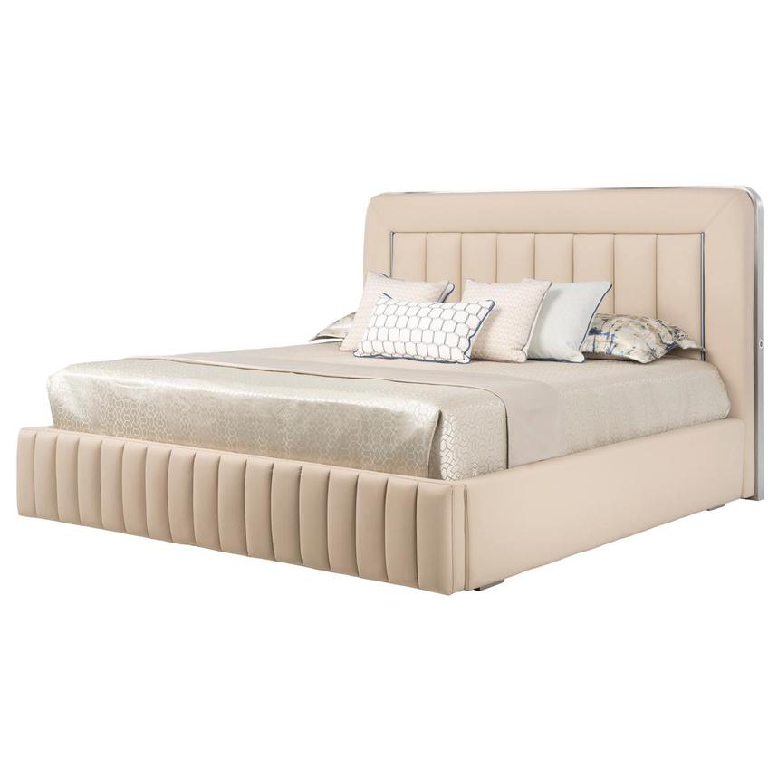 Matteo Taupe King Storage Bed main image, 1 of 10 images.