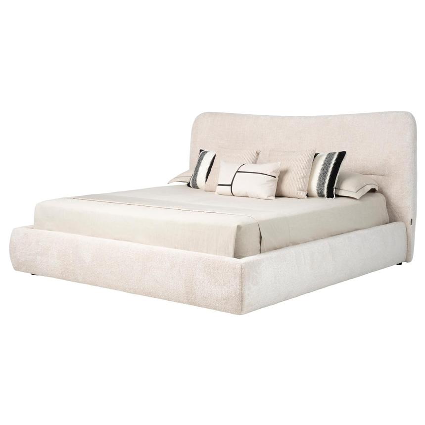 Arianna Ivory Queen Platform Bed  main image, 1 of 9 images.