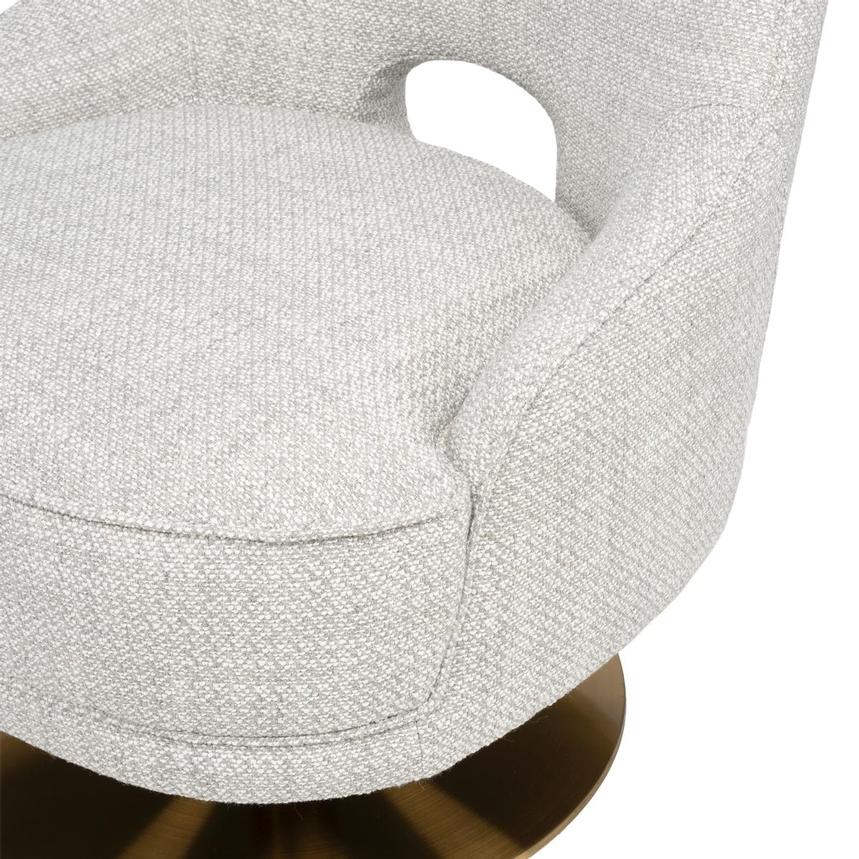 Echo Taupe Swivel Accent Chair  alternate image, 6 of 8 images.