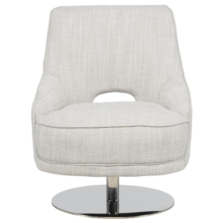 Echo Light Gray Swivel Accent Chair  alternate image, 2 of 8 images.