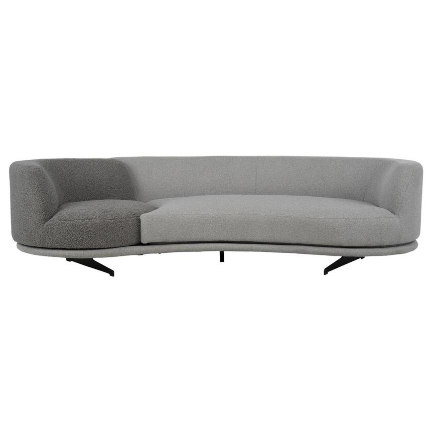 Rhea Gray Swivel Sofa  alternate image, 2 of 10 images.