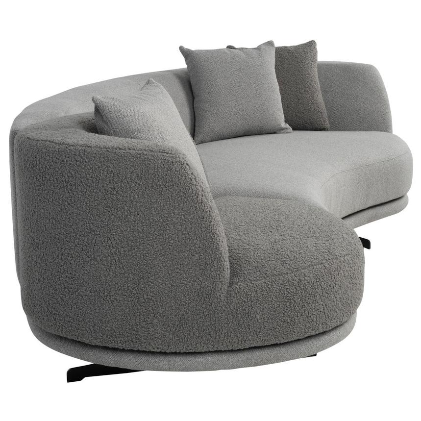 Rhea Gray Swivel Sofa  alternate image, 5 of 10 images.