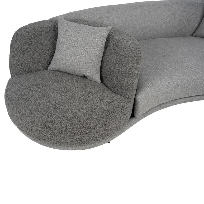 Rhea Gray Swivel Sofa  alternate image, 7 of 10 images.