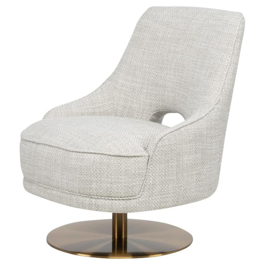 Echo Taupe Swivel Accent Chair main image, 1 of 8 images.