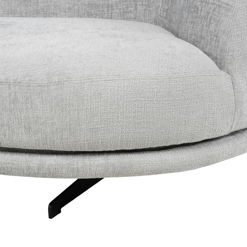 Rhea Gray Swivel Sofa  alternate image, 10 of 11 images.