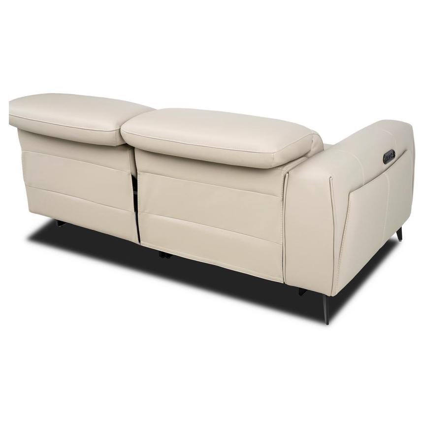 Luke 2.0 Taupe Leather Power Reclining Sectional with 4PCS/2PWR alternate image, 4 of 9 images.