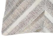 Vector Gray Cowhide Patchwork Accent Pillow  alternate image, 2 of 4 images.