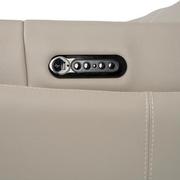 Luke 2.0 Taupe Leather Power Reclining Sectional with 4PCS/2PWR  alternate image, 8 of 8 images.