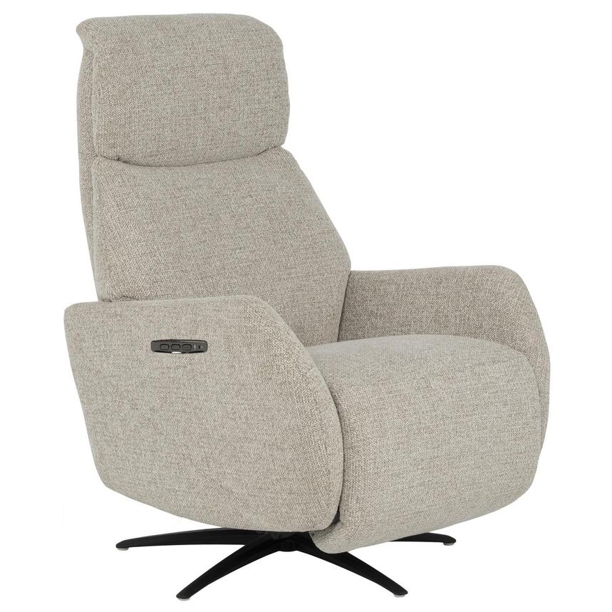 Ezio Beige Power Swivel Recliner w/Massage alternate image, 3 of 11 images.