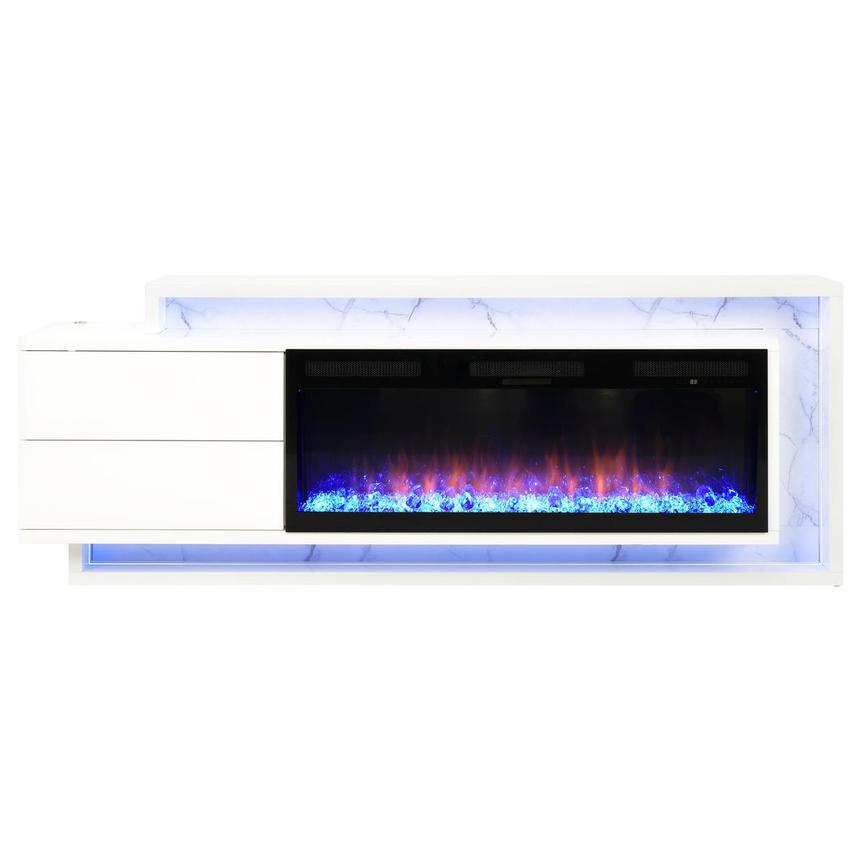 Urban Blaze White Electric Fireplace  alternate image, 2 of 11 images.