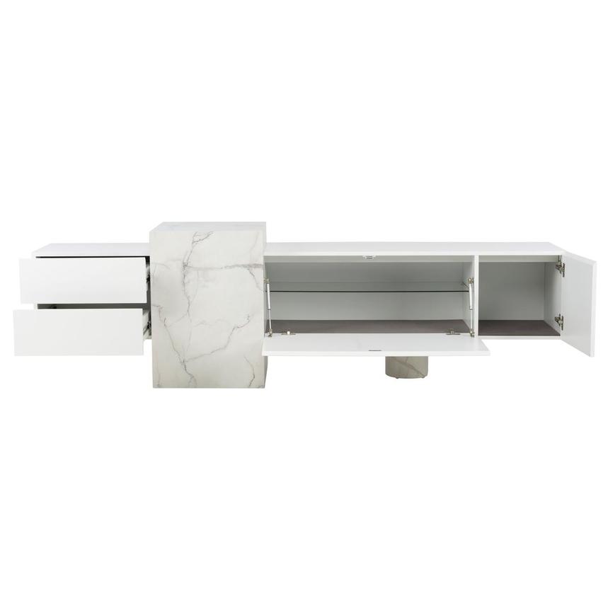 Luxe Line White TV Stand  alternate image, 2 of 11 images.