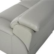 Graystone Leather Power Reclining Sectional with 4PCS/2PWR  alternate image, 4 of 9 images.