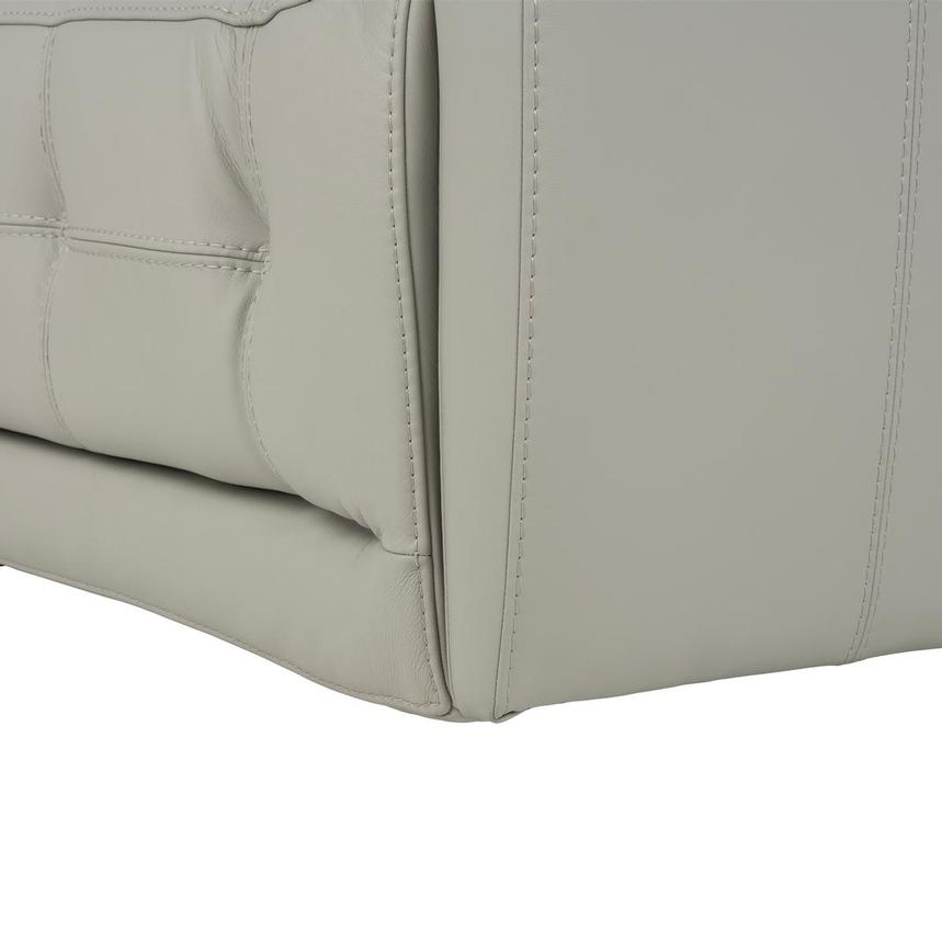 Graystone Gray Leather Power Reclining Sectional with 4PCS/2PWR  alternate image, 8 of 9 images.