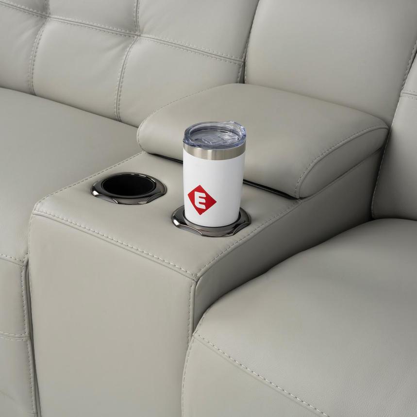 Graystone Leather Power Reclining Sectional with 6PCS/3PWR  alternate image, 10 of 12 images.