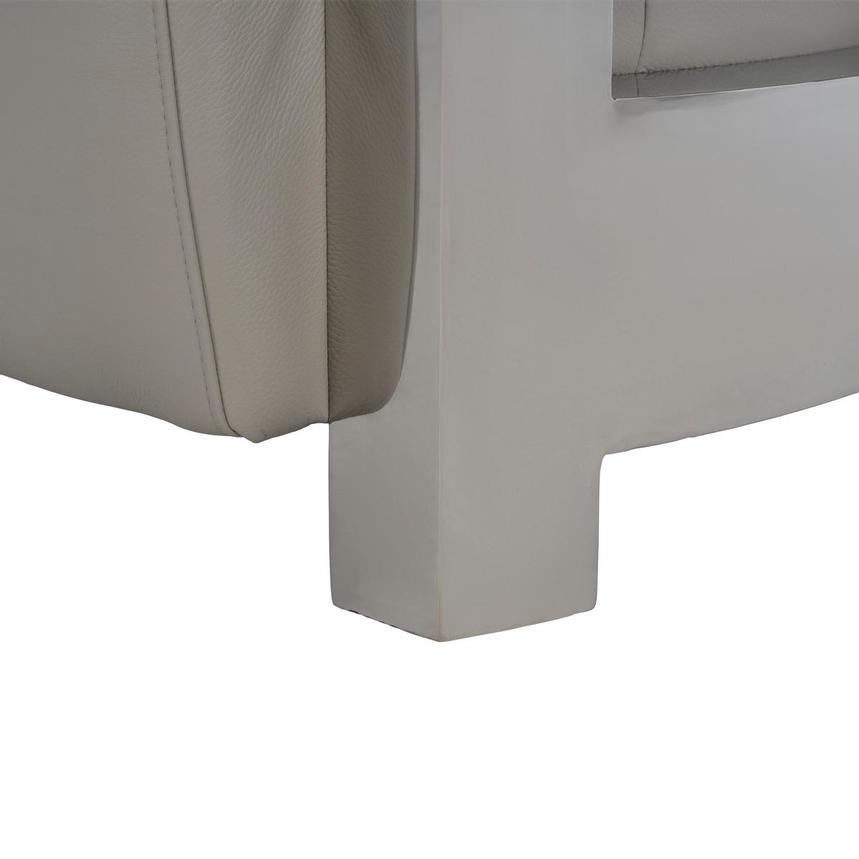 Aviator II Gray Leather Accent Chair  alternate image, 8 of 8 images.