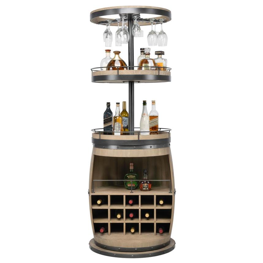 Broc Natural Swivel Wine Rack | El Dorado Furniture